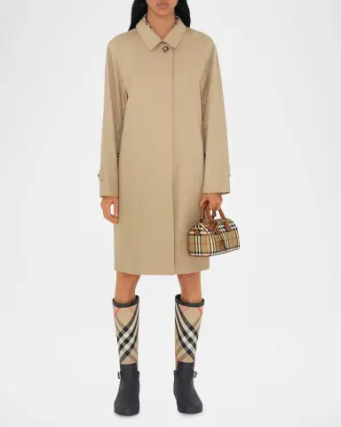 Burberry Check Small Bowling Top-Handle Bag | Thumbnail 3 Burberry Check Small Bowling Top-Handle Bag | Thumbnail 3