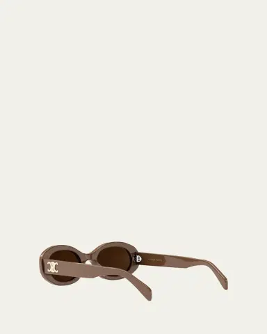Celine Triomphe Acetate Oval Sunglasses | Thumbnail 4 Celine Triomphe Acetate Oval Sunglasses | Thumbnail 4