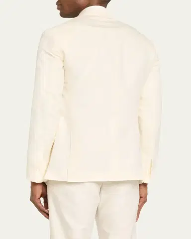 Ralph Lauren Purple Label Kent Hand-Tailored Silk-Linen Jacket | Thumbnail 3 Ralph Lauren Purple Label Kent Hand-Tailored Silk-Linen Jacket | Thumbnail 3