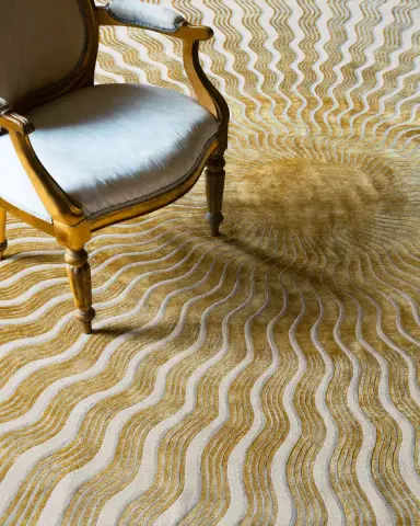 The Rug Company x Mary Katrantzou Sunray Gold Hand-Knotted Rug, 6' x 9' | Thumbnail 2 The Rug Company x Mary Katrantzou Sunray Gold Hand-Knotted Rug, 6' x 9' | Thumbnail 2