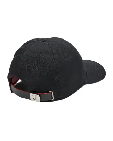 Christian Louboutin Men's Mooncrest Embroidered Baseball Hat | Thumbnail 1 Christian Louboutin Men's Mooncrest Embroidered Baseball Hat | Thumbnail 1