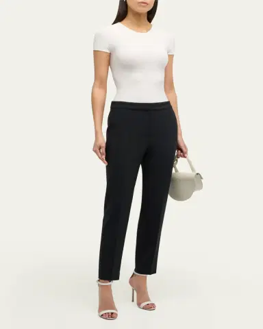 Giorgio Armani Scoop-Neck Short-Sleeve Ribbed Tee | Thumbnail 2 Giorgio Armani Scoop-Neck Short-Sleeve Ribbed Tee | Thumbnail 2