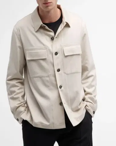ZEGNA Men's Oasi Cashmere Overshirt | Thumbnail 5 ZEGNA Men's Oasi Cashmere Overshirt | Thumbnail 5