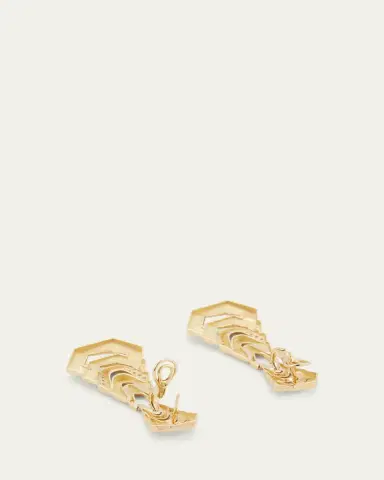 DRIES CRIEL 18k Yellow Gold Diamond White Crow Earrings | Thumbnail 4 DRIES CRIEL 18k Yellow Gold Diamond White Crow Earrings | Thumbnail 4