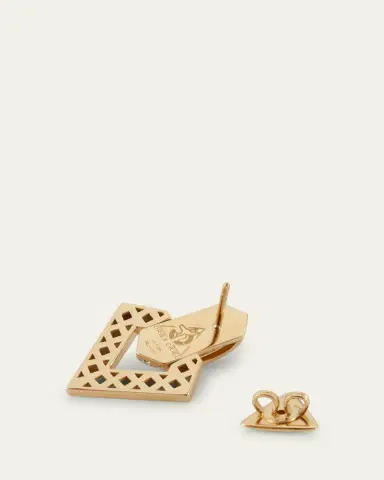 DRIES CRIEL 18k Yellow Gold Diamond Brute Pendant Earrings | Thumbnail 4 DRIES CRIEL 18k Yellow Gold Diamond Brute Pendant Earrings | Thumbnail 4