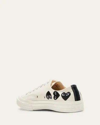 Comme des Garçons x Converse Men's Chuck 70 Multi Heart Low-Top Sneakers | Thumbnail 4 Comme des Garçons x Converse Men's Chuck 70 Multi Heart Low-Top Sneakers | Thumbnail 4