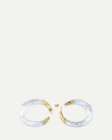 ALEXIS BITTAR Molten Hoop Earrings | Thumbnail 4 ALEXIS BITTAR Molten Hoop Earrings | Thumbnail 4