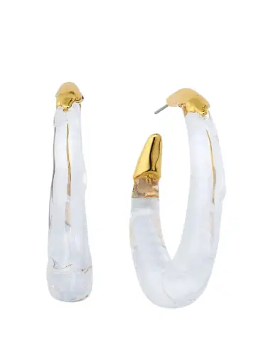 ALEXIS BITTAR Molten Hoop Earrings | Thumbnail 1 ALEXIS BITTAR Molten Hoop Earrings | Thumbnail 1