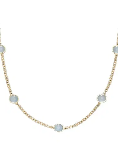 L. Klein 18k Gold Bubbles Aquamarine Chain Necklace | Thumbnail 1 L. Klein 18k Gold Bubbles Aquamarine Chain Necklace | Thumbnail 1