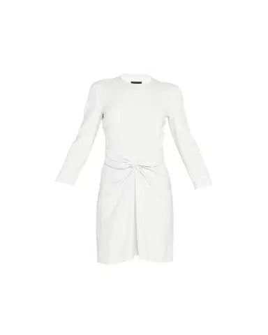 Giorgio Armani Ruched Long-Sleeve A-Line Dress | Thumbnail 1 Giorgio Armani Ruched Long-Sleeve A-Line Dress | Thumbnail 1