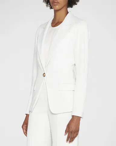 Giorgio Armani Viscose Cady Single-Breasted Blazer | Thumbnail 3 Giorgio Armani Viscose Cady Single-Breasted Blazer | Thumbnail 3