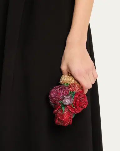 Judith Leiber Couture Corsage Roses Clutch Bag with Chain Strap | Thumbnail 2 Judith Leiber Couture Corsage Roses Clutch Bag with Chain Strap | Thumbnail 2