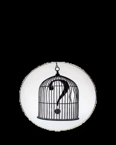 Rory Dobner Question Mark Birdcage Salad/Dessert Plate | Thumbnail 2 Rory Dobner Question Mark Birdcage Salad/Dessert Plate | Thumbnail 2