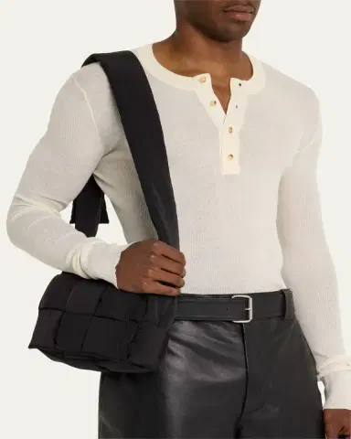 Bottega Veneta Men's Padded Tech Cassette Nylon Crossbody Bag | Thumbnail 2 Bottega Veneta Men's Padded Tech Cassette Nylon Crossbody Bag | Thumbnail 2