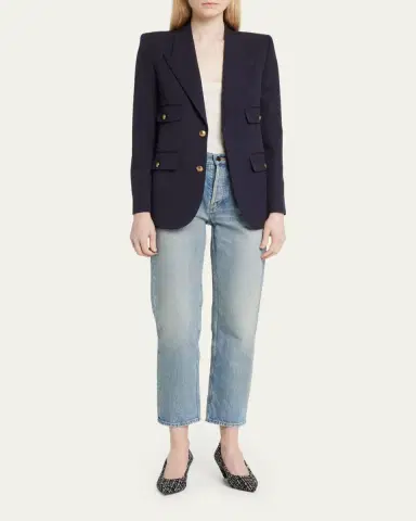 Saint Laurent 4-Pocket Blazer Jacket | Thumbnail 2 Saint Laurent 4-Pocket Blazer Jacket | Thumbnail 2