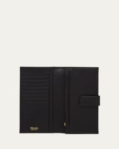 Prada Medium Bifold Leather Wallet | Thumbnail 3 Prada Medium Bifold Leather Wallet | Thumbnail 3