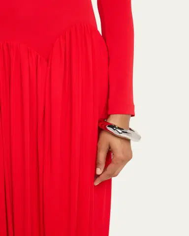 ALEXIS BITTAR Molten Wide Bangle Bracelet, Size Large | Thumbnail 2 ALEXIS BITTAR Molten Wide Bangle Bracelet, Size Large | Thumbnail 2