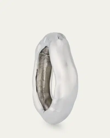 ALEXIS BITTAR Molten Wide Bangle Bracelet, Size Large | Thumbnail 4 ALEXIS BITTAR Molten Wide Bangle Bracelet, Size Large | Thumbnail 4