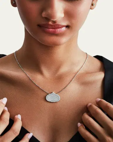 KAMAL Eye Adore Diamond Pave Pendant Necklace, 25mm | Thumbnail 2 KAMAL Eye Adore Diamond Pave Pendant Necklace, 25mm | Thumbnail 2