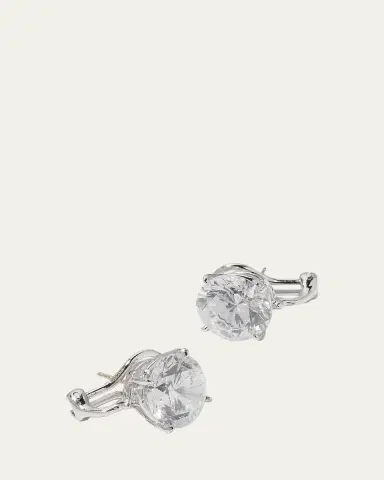 Fantasia by DeSerio CZ Round Stud Earrings, 10.00 TCW | Thumbnail 3 Fantasia by DeSerio CZ Round Stud Earrings, 10.00 TCW | Thumbnail 3
