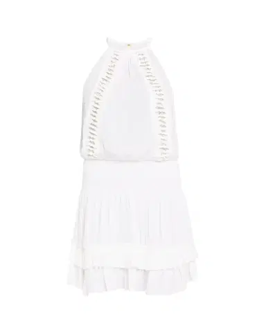 Ramy Brook Delfina Embellished Smocked Halter Mini Dress | Thumbnail 1 Ramy Brook Delfina Embellished Smocked Halter Mini Dress | Thumbnail 1