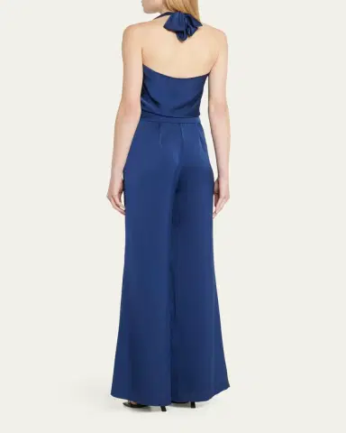 Ramy Brook Harriet Satin Halter Jumpsuit | Thumbnail 3 Ramy Brook Harriet Satin Halter Jumpsuit | Thumbnail 3