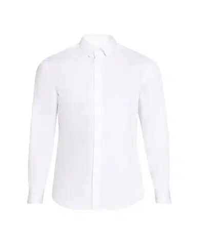 Giorgio Armani Men's Solid Cotton Sport Shirt | Thumbnail 1 Giorgio Armani Men's Solid Cotton Sport Shirt | Thumbnail 1