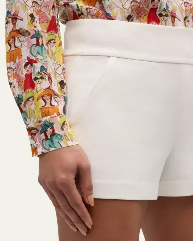 ALICE + OLIVIA Donald High-Waist Shorts | Thumbnail 5 ALICE + OLIVIA Donald High-Waist Shorts | Thumbnail 5