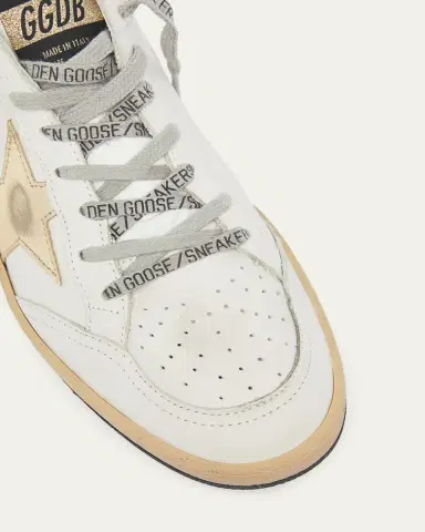 Golden Goose Ball Star Mixed Leather Low-Top Sneakers | Thumbnail 5 Golden Goose Ball Star Mixed Leather Low-Top Sneakers | Thumbnail 5