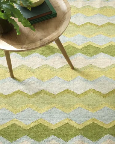 Annie Selke x Kit Kemp Safety Net Green Handwoven Rug, 8'x 10' | Thumbnail 3 Annie Selke x Kit Kemp Safety Net Green Handwoven Rug, 8'x 10' | Thumbnail 3
