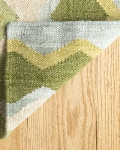 Annie Selke x Kit Kemp Safety Net Green Handwoven Rug, 8'x 10' | Thumbnail 4 Annie Selke x Kit Kemp Safety Net Green Handwoven Rug, 8'x 10' | Thumbnail 4