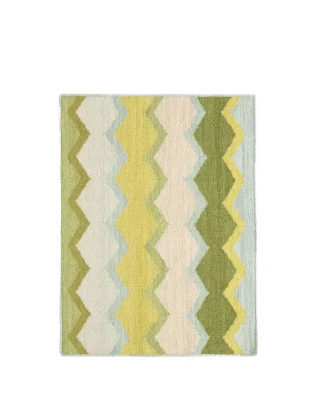 x Kit Kemp Safety Net Green Handwoven Rug, 8'x 10' x Kit Kemp Safety Net Green Handwoven Rug, 8'x 10'