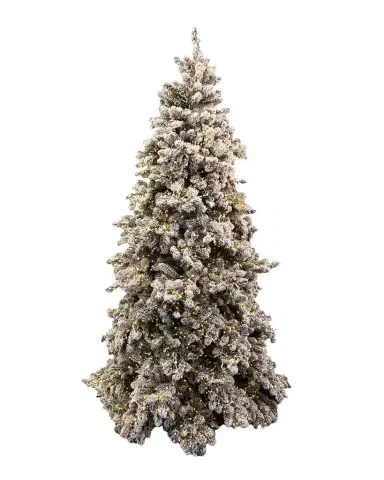 Barcana Snowy Royal Majestic Pine Pre-Lit Christmas Tree w/ Cluster Warm White LED Lights, 9 ' | Thumbnail 1 Barcana Snowy Royal Majestic Pine Pre-Lit Christmas Tree w/ Cluster Warm White LED Lights, 9 ' | Thumbnail 1