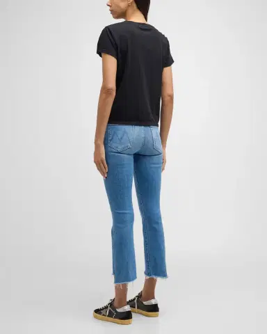 MOTHER The Insider Crop Step Fray Jeans | Thumbnail 3 MOTHER The Insider Crop Step Fray Jeans | Thumbnail 3