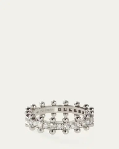 Oscar Massin Beaded 18K Recycled Gold and Lab Grown Diamond Ring | Thumbnail 3 Oscar Massin Beaded 18K Recycled Gold and Lab Grown Diamond Ring | Thumbnail 3
