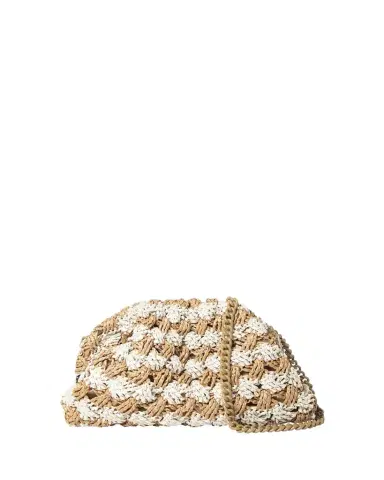 Maria La Rosa Bicolor Woven Clutch Bag | Thumbnail 1 Maria La Rosa Bicolor Woven Clutch Bag | Thumbnail 1