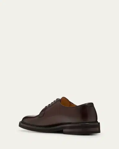Brunello Cucinelli Men's Calf Leather Derby Shoes | Thumbnail 2 Brunello Cucinelli Men's Calf Leather Derby Shoes | Thumbnail 2