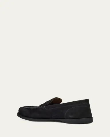 John Lobb Men's Pace Nubuck Penny Loafers | Thumbnail 2 John Lobb Men's Pace Nubuck Penny Loafers | Thumbnail 2
