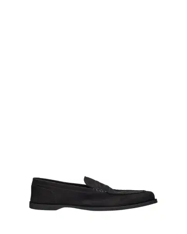 John Lobb Men's Pace Nubuck Penny Loafers | Thumbnail 1 John Lobb Men's Pace Nubuck Penny Loafers | Thumbnail 1