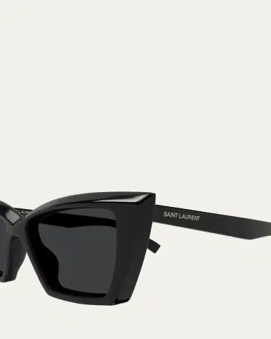 Saint Laurent Beveled Acetate Cat-Eye Sunglasses | Thumbnail 6 Saint Laurent Beveled Acetate Cat-Eye Sunglasses | Thumbnail 6