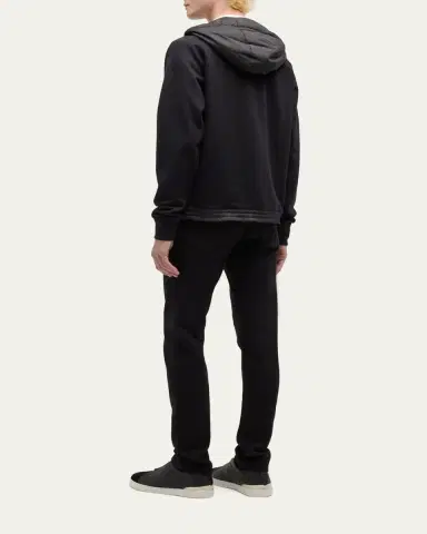 ZEGNA Men's 5-Pocket Black Wash Denim Jeans | Thumbnail 3 ZEGNA Men's 5-Pocket Black Wash Denim Jeans | Thumbnail 3