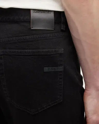 ZEGNA Men's 5-Pocket Black Wash Denim Jeans | Thumbnail 5 ZEGNA Men's 5-Pocket Black Wash Denim Jeans | Thumbnail 5