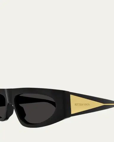 Bottega Veneta Engraved Logo Acetate Rectangle Sunglasses | Thumbnail 5 Bottega Veneta Engraved Logo Acetate Rectangle Sunglasses | Thumbnail 5