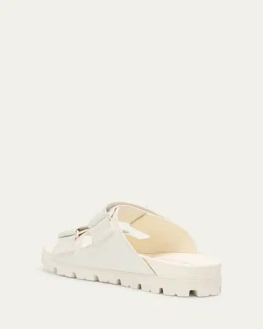 Prada Men's Fussbett Leather Dual-Grip Slide Sandals | Thumbnail 6 Prada Men's Fussbett Leather Dual-Grip Slide Sandals | Thumbnail 6