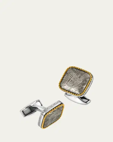 Tateossian Men's Limited Edition Meteorite Square Cufflinks | Thumbnail 3 Tateossian Men's Limited Edition Meteorite Square Cufflinks | Thumbnail 3