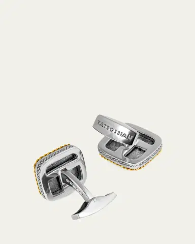 Tateossian Men's Limited Edition Meteorite Square Cufflinks | Thumbnail 4 Tateossian Men's Limited Edition Meteorite Square Cufflinks | Thumbnail 4