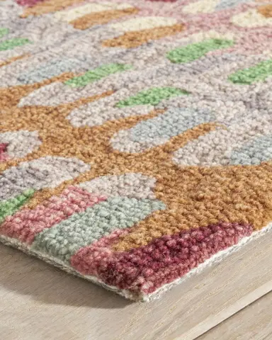 Annie Selke Paint Chip Clay Micro-Hooked Rug, 8'x 10' | Thumbnail 5 Annie Selke Paint Chip Clay Micro-Hooked Rug, 8'x 10' | Thumbnail 5