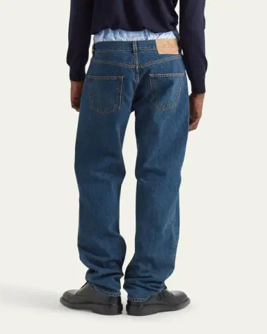 Prada Men's Relaxed Used-Look Jeans | Thumbnail 2 Prada Men's Relaxed Used-Look Jeans | Thumbnail 2
