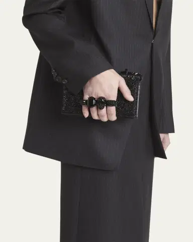 Alexander McQueen Mini Skull Jewel Chain Shoulder Bag | Thumbnail 2 Alexander McQueen Mini Skull Jewel Chain Shoulder Bag | Thumbnail 2