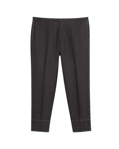 Brioni Men's Wool Tuxedo Trousers | Thumbnail 1 Brioni Men's Wool Tuxedo Trousers | Thumbnail 1